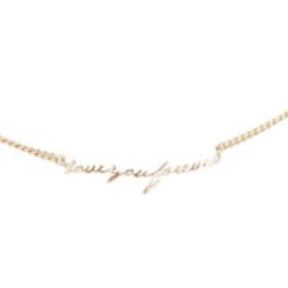 Love you forever necklace